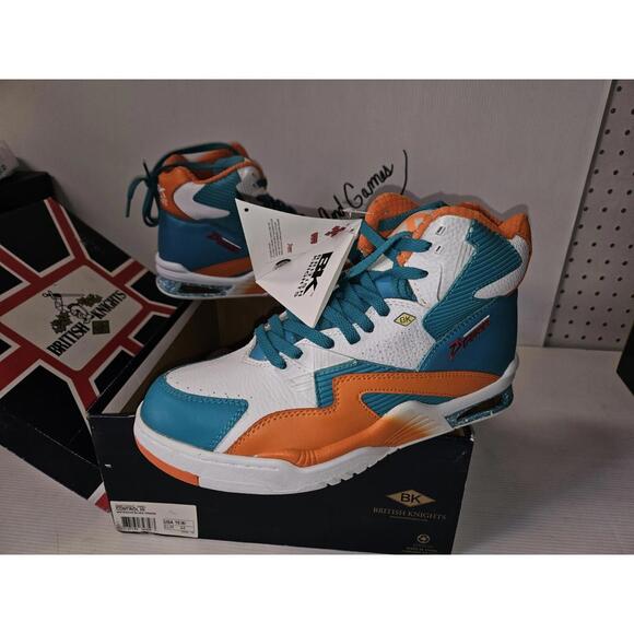 British Knights Dymacel High Tops Size 10 Shoes NWT MIAMI DOLPHINS TRIBUTE #00Q